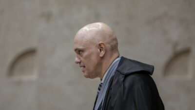 AlexandreDeMoares-Plenario-14maio2025, durante sessão do Supremo Tribunal Federal (STF). | Sérgio Lima/Poder360 14.mai.2025