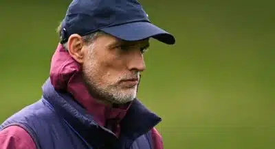 England's German head coach Thomas Tuchel takes a training session at St George's Park in Burton-upon-Trent, central England, on June 9, 2025 on the eve of their friendly football match against Senegal. (Photo by Paul ELLIS / AFP) / NOT FOR MARKETING OR ADVERTISING USE / RESTRICTED TO EDITORIAL USE