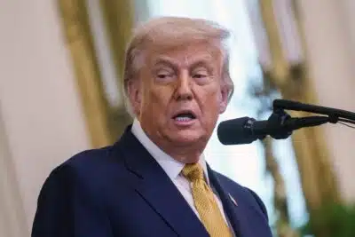 WASHINGTON (United States), 16/07/2025.- US President Donald Trump speaks during the signing of 