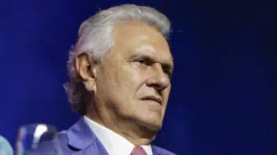 Governado de Goiás, Ronaldo Caiado -Cerimonia de posse do presidente da OAB, Beto Simonetti, com a presença do presidente Lula, ministro José Roberto Basrroso, deputado, Hugo Motta e  senador Davi Alcolumbre.| Sérgio Lima/Poder360 - 17.mar.2025