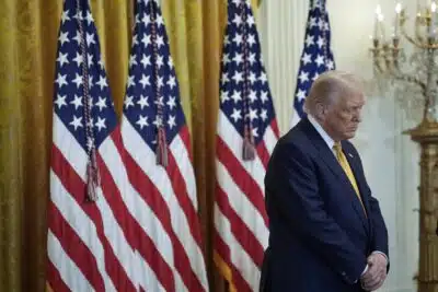 Washington (USA), 22/07/2025.- US President Donald Trump participates in a reception with Republican Members of Congress in the East Room at the White House in Washington, USA, 22 July 2025. EFE/EPA/Yuri Gripas / ABACAPRESS.COM / POOL