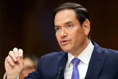 WASHINGTON (United States), 20/05/2025.- US Secretary of State Marco Rubio attends a budget hearing at the Senate Foreign Relations Committee hearing, at the US Capitol, Washington, DC, USA, 20 May 2025. EFE/EPA/WILL OLIVER