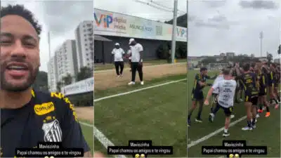 Neymar ‘vinga’ Mavie após segurança atingir filha em clássico; assista ao vídeo Neymar ‘vinga’ Mavie após segurança atingir filha em clássico; assista ao vídeo