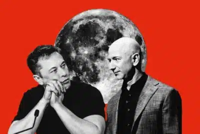 Briga nas galáxias: Nasa considera substituir Musk por Bezos para missão à Lua Briga nas galáxias: Nasa considera substituir Musk por Bezos para missão à Lua