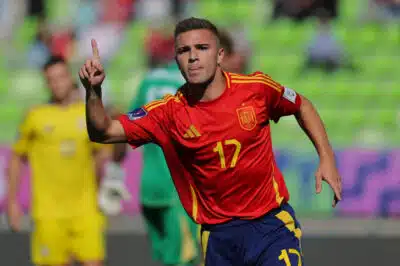 Espanha conquista vaga nas quartas do Mundial Sub-20 após vencer Ucrânia