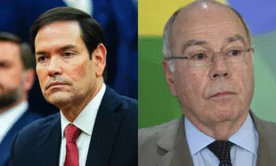 Trump e Mauro Vieira discutem tarifa sobre acordos comerciais Trump e Mauro Vieira discutem tarifa sobre acordos comerciais