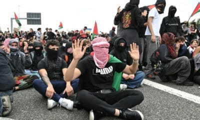 Italianos protestam em greve contra Israel e governo Meloni em apoio a Gaza