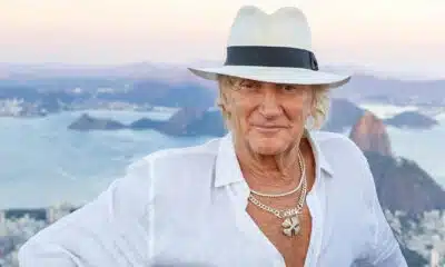 Rod Stewart e Penny Lancaster visitam Cristo Redentor no Brasil Rod Stewart e Penny Lancaster visitam Cristo Redentor no Brasil