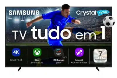 Samsung lança TV Tudo em 1 com 4K, jogos na nuvem e 400 canais!