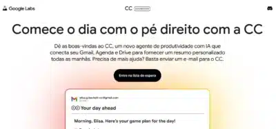 Google Lança CC: Novo Agente de IA para Organização Diária e Produtividade