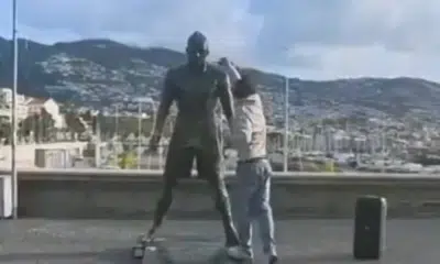 Vandalismo em Estátua de CR7: Ameaça e Incêndio Chocam na Madeira!